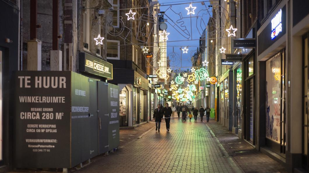 Lege winkelstraat