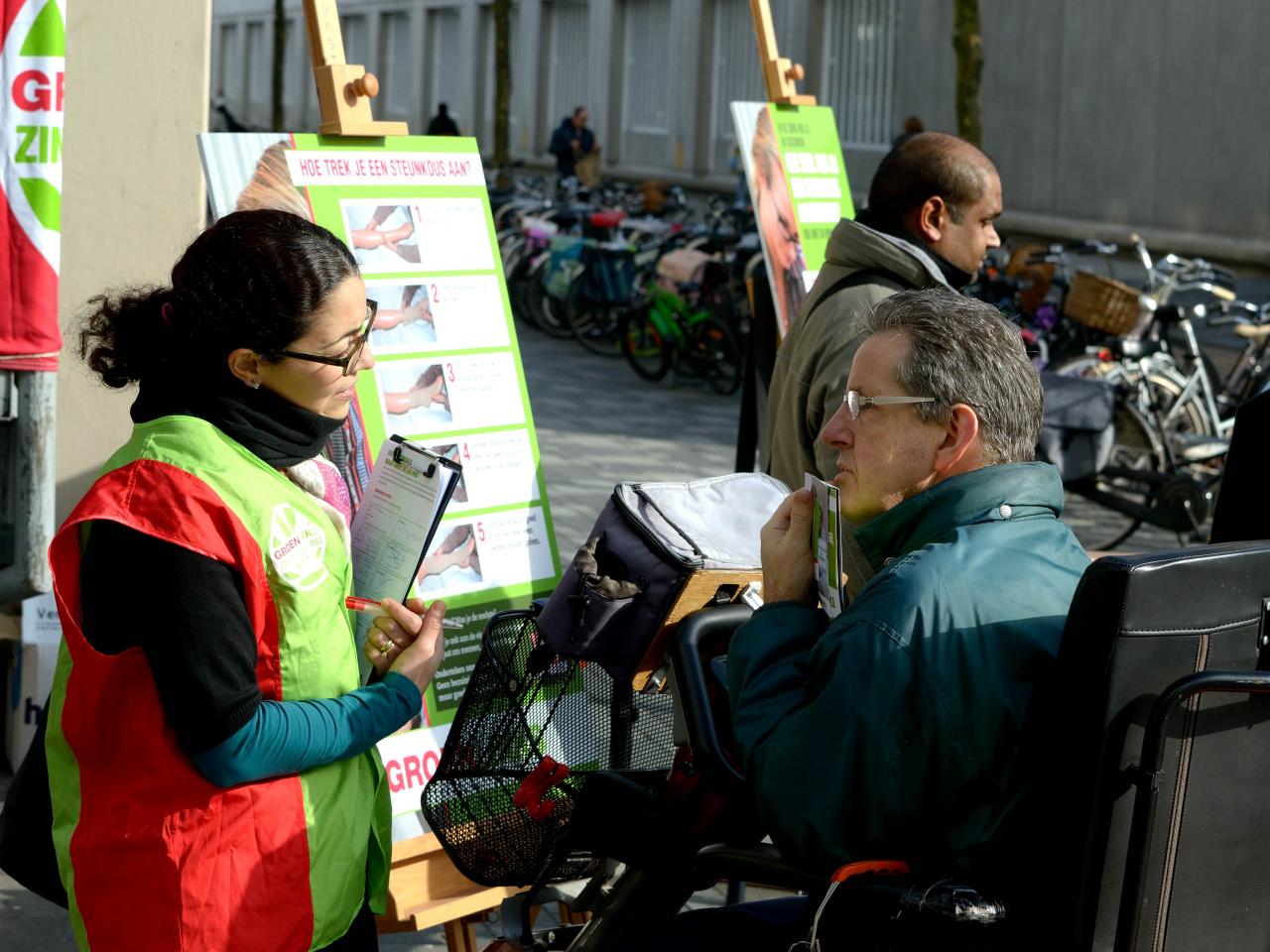 Stop de Stopwatch actie 26 februari, Almere. (Foto: Arno-Jan Boere) Stop de Stopwatch actie 26 februari, Almere.